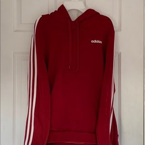 Burgundy Adidas hoodie